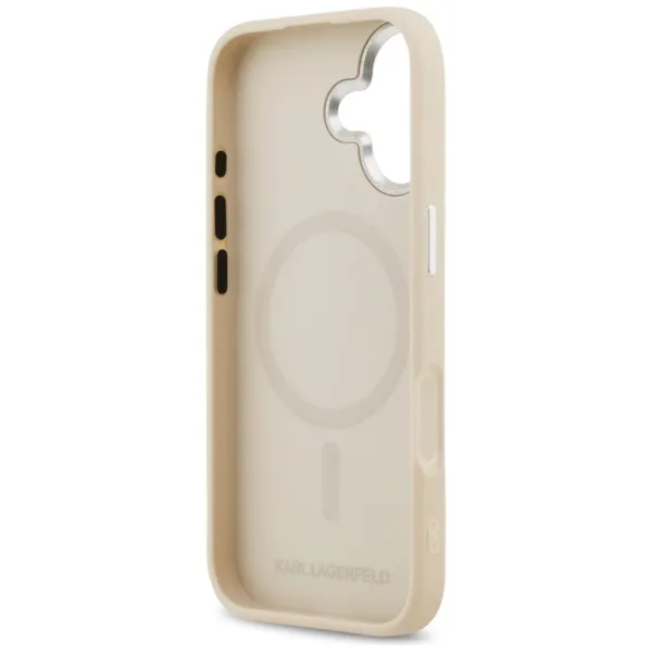 Karl Lagerfeld Karl & Choupette Pins MagSafe - Case for iPhone 17 (beige)