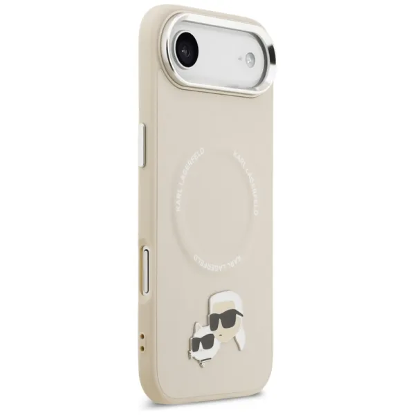 Karl Lagerfeld Karl & Choupette Pins MagSafe - Case iPhone Air (beige)