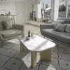 Centre Table White 105 x 58 x 39 cm