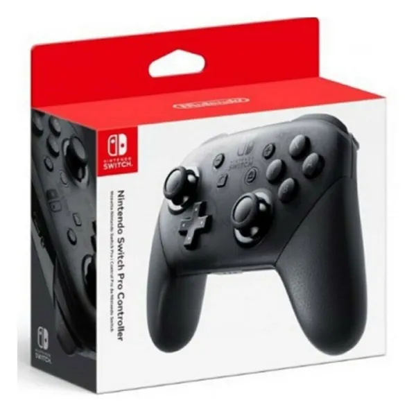 Nintendo Switch Pro Kontrolieris + USB Vads Nintendo Switch Pro Controller Melns