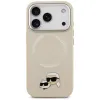 Karl Lagerfeld Karl & Choupette Pins MagSafe - Case for iPhone 17 Pro (beige)
