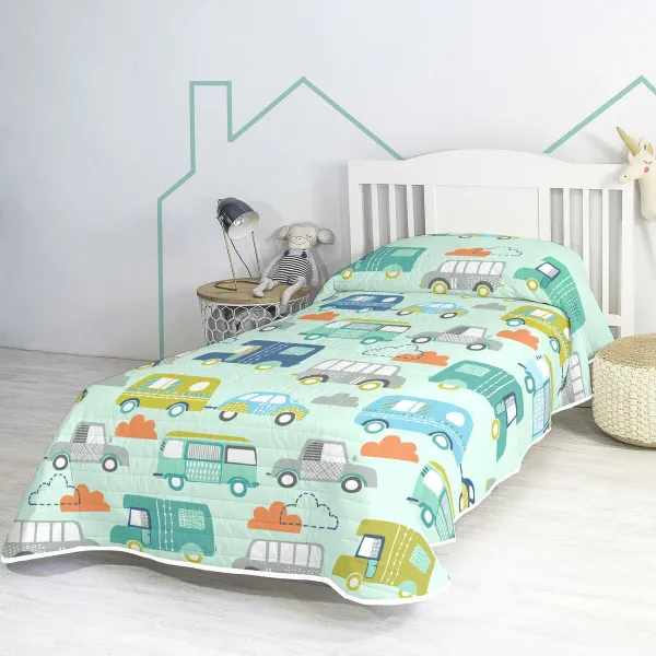 Bedspread (quilt) HappyFriday Moshi Moshi Multicolour 200 x 260 cm Cars