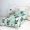 Bedspread (quilt) HappyFriday Moshi Moshi Blue 200 x 260 cm Panda bear