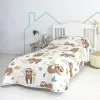 Bedspread (quilt) HappyFriday Moshi Moshi Multicolour 200 x 260 cm Lazy bear