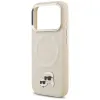 Karl Lagerfeld Karl & Choupette Pins MagSafe - Case for iPhone 17 Pro Max (beige)