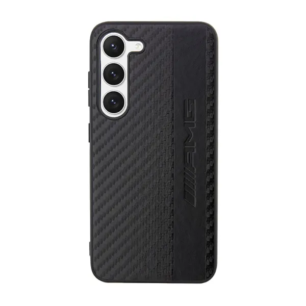 AMG Carbon Stripe & Embossed - Case for Samsung Galaxy S23 (Black)