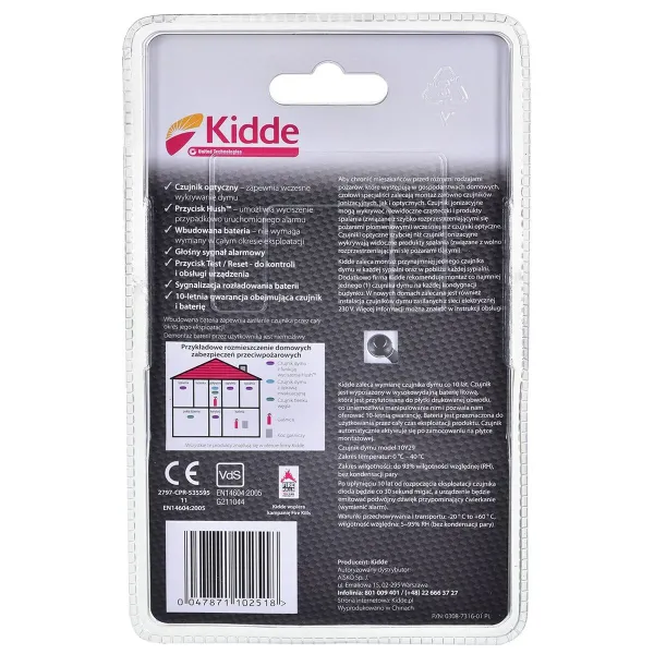 Smoke Detector Kidde 10Y29A