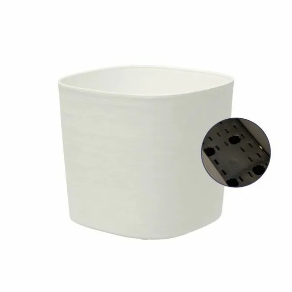 Self-watering flowerpot Garden ID White 25 x 25 cm