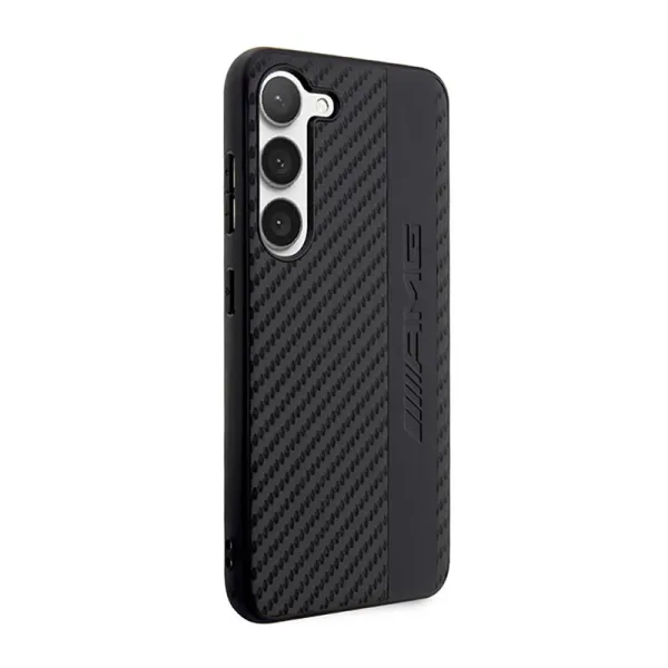 AMG Carbon Stripe & Embossed - Case for Samsung Galaxy S23 (Black)