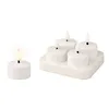 LED Candle Lumineo 485346 Rechargeable Inside (4 Units)