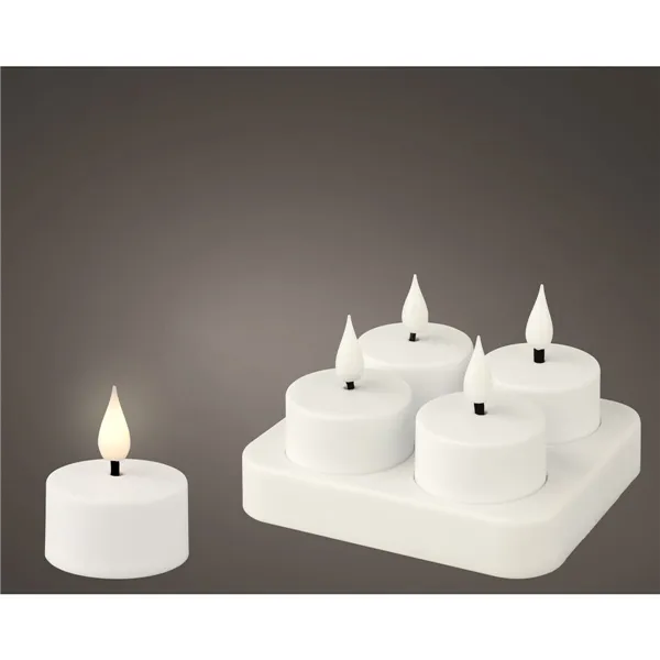 LED Candle Lumineo 485346 Rechargeable Inside (4 Units)