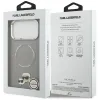 Karl Lagerfeld Karl & Choupette Pins MagSafe - Case for iPhone 17 Pro Max (gray)