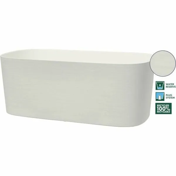 Self-watering planter Garden ID White 17 x 50 x 17 cm