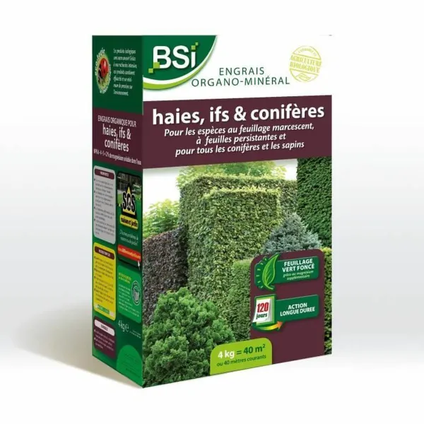 Orgaaninen lannoite BSI Hedge / Yew / Conifer 4 Kg