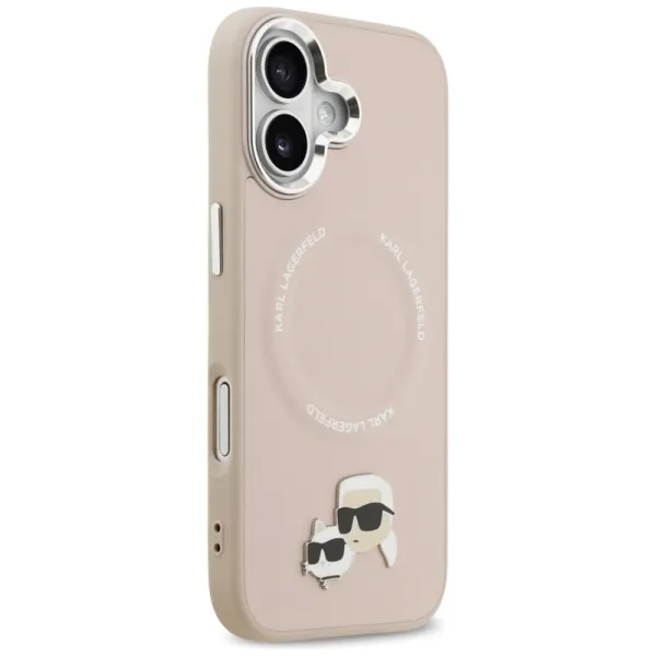Karl Lagerfeld Karl & Choupette Pins MagSafe - Case for iPhone 17 (pink)