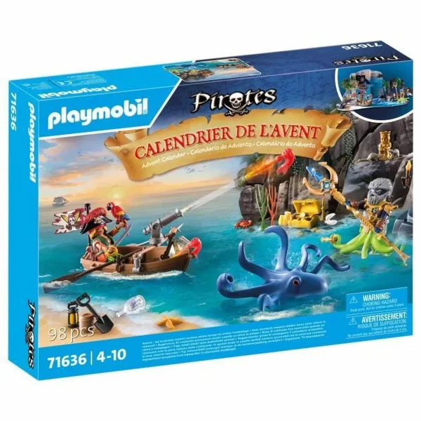 Рождественский календарь Playmobil 71636 Pirate Advent Calendar Пластик