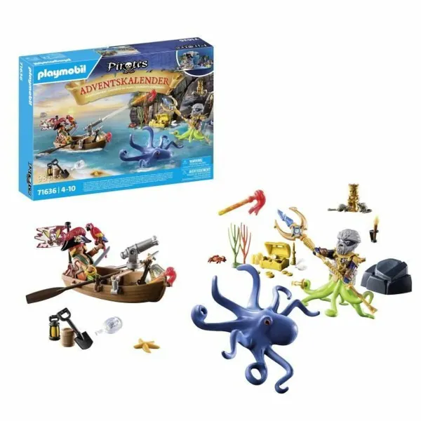 Рождественский календарь Playmobil 71636 Pirate Advent Calendar Пластик