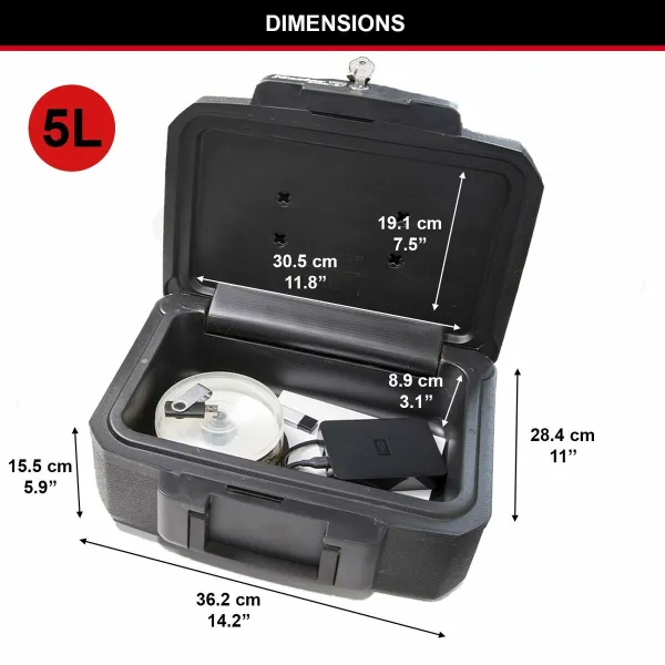Seif Master Lock L1200 36 x 28,5 x 15,5 cm Must