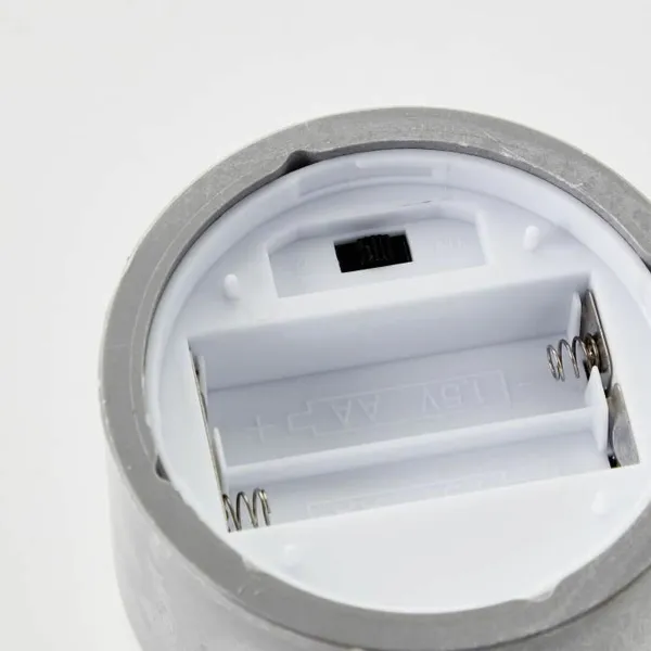 Svece LED Brilliant Pelēks Metāls 3 gb.