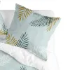 Pillowcase HappyFriday Blanc Foliage Mint Multicolour 80 x 80 cm