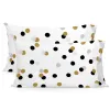 Pillowcase HappyFriday Blanc Golden Dots Multicolour 50 x 75 cm (2 Units)