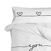 Pillowcase HappyFriday Blanc My Love Multicolour 45 x 155 cm