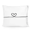 Pillowcase HappyFriday Blanc My Love Multicolour 60 x 70 cm