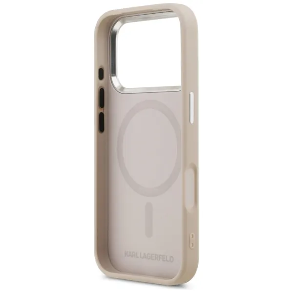 Karl Lagerfeld Karl & Choupette Pins MagSafe - Case for iPhone 17 Pro Max (pink)