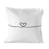 Pillowcase HappyFriday Blanc My Love Multicolour 80 x 80 cm