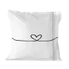 Pillowcase HappyFriday Blanc My Love Multicolour 80 x 80 cm