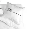 Pillowcase HappyFriday Blanc My Love Multicolour 80 x 80 cm