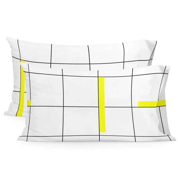 Pillowcase HappyFriday Blanc Firefly Multicolour 50 x 75 cm (2 Units)