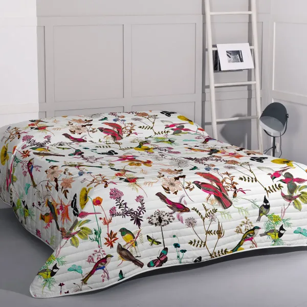 Bedspread (quilt) HappyFriday HF Birds of paradise Multicolour 180 x 260 cm