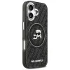Karl Lagerfeld IML Glitter Karl & Choupette Heads Logo MagSafe - Case for iPhone 17 (black)