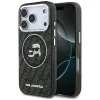 Karl Lagerfeld IML Glitter Karl & Choupette Heads Logo MagSafe - Case for iPhone 17 Pro (black)