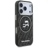 Karl Lagerfeld IML Glitter Karl & Choupette Heads Logo MagSafe - Case for iPhone 17 Pro (black)