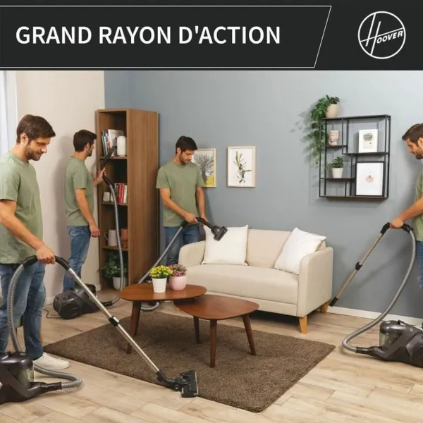 Пылесос Hoover HP321PAF Серый 850 W