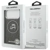 Karl Lagerfeld IML Glitter Karl & Choupette Heads Logo MagSafe - Case for iPhone 17 Pro Max (black)