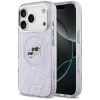 Karl Lagerfeld IML Glitter Karl & Choupette Heads Logo MagSafe - Case for iPhone 17 Pro (purple)