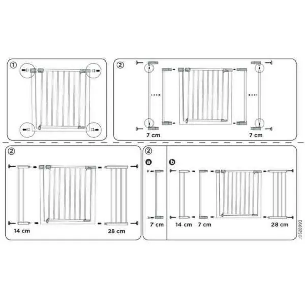 Barjeras pagarinājumi Safety 1st 14 cm