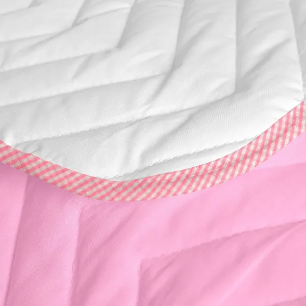 Bedspread (quilt) HappyFriday Basic Kids Arista Pink 100 x 130 cm