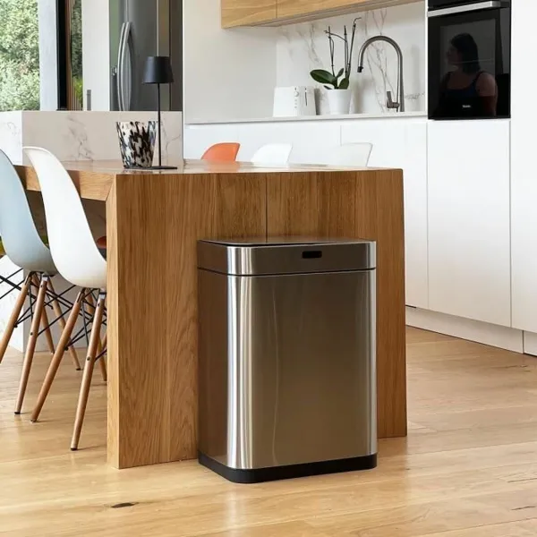 Мусорное ведро Kitchen Move Серый Металл Нержавеющая сталь 60 L