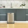 Мусорное ведро Kitchen Move Серый Металл Нержавеющая сталь 60 L