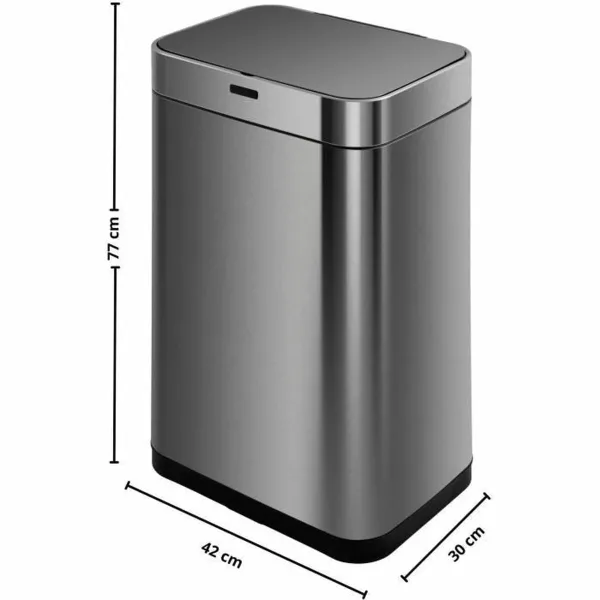 Мусорное ведро Kitchen Move Серый Металл Нержавеющая сталь 60 L