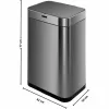Мусорное ведро Kitchen Move Серый Металл Нержавеющая сталь 60 L