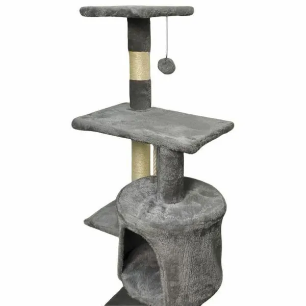 Kačių draskyklė Paloma Dark Pilka 45 x 17 x 45 cm Poliesteris Pliušinė medžiaga Medžio (1 vnt.)