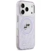 Karl Lagerfeld IML Glitter Karl & Choupette Heads Logo MagSafe - Case for iPhone 17 Pro Max (purple)