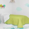 Bedspread (quilt) HappyFriday Basic Kids Arista Green 200 x 260 cm