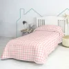 Bedspread (quilt) HappyFriday Basic Kids Pink 180 x 260 cm Gingham