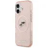 Karl Lagerfeld IML Glitter Karl & Choupette Heads Logo MagSafe - Case for iPhone 17 (pink)